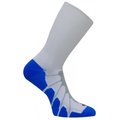 Sox Sox SS 3011 Performance Sports Plantar Fasciitis Crew Arch Compression Socks; White-Royal - Extra Large SS3011_W-RL_XLG